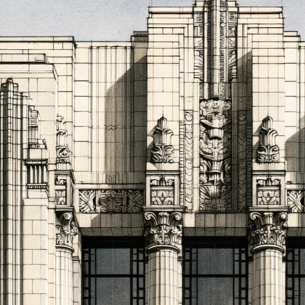 Vintage Deco Theater close-up detail