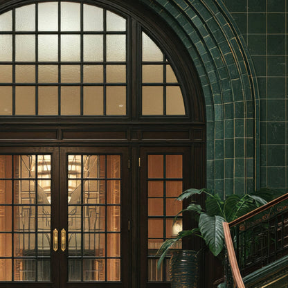Emerald Deco Staircase close-up detail