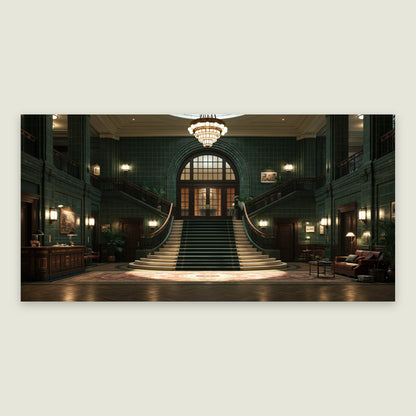 Emerald Deco Staircase flat lay