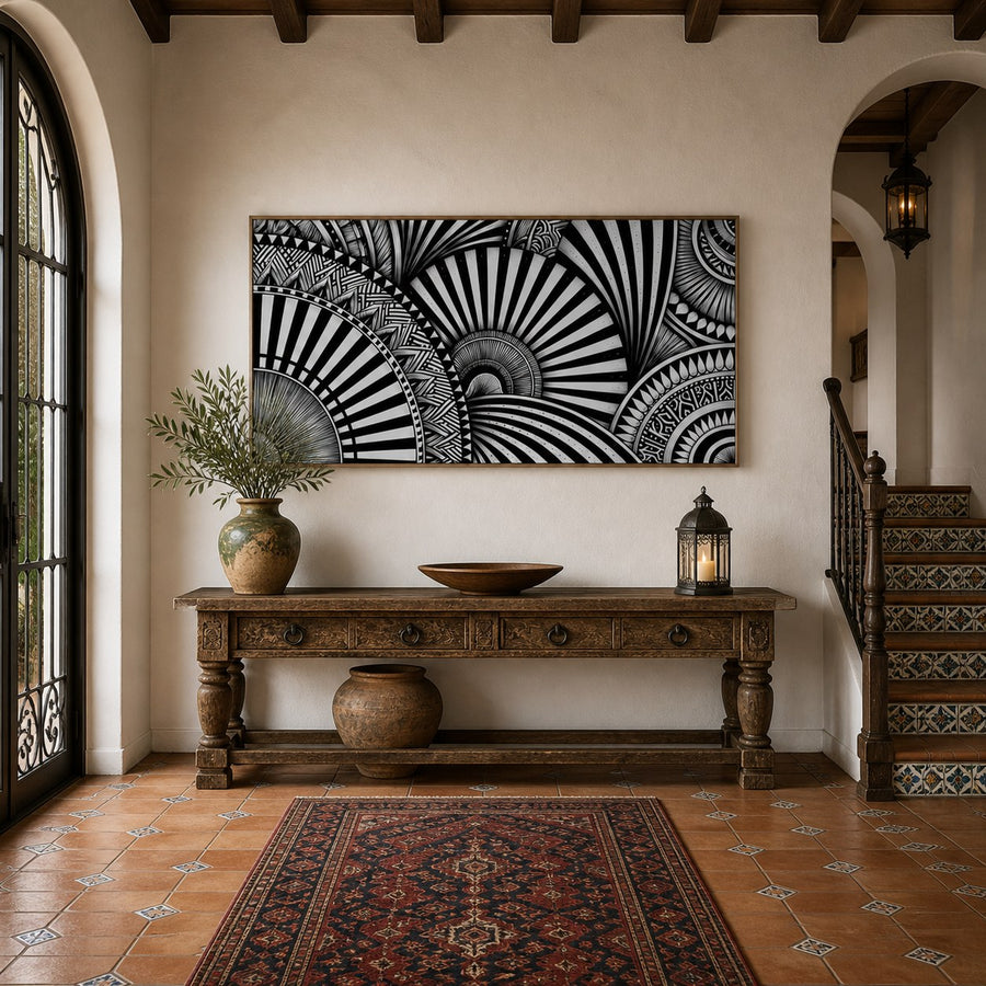 Onyx Fan – Art Deco Wall Art