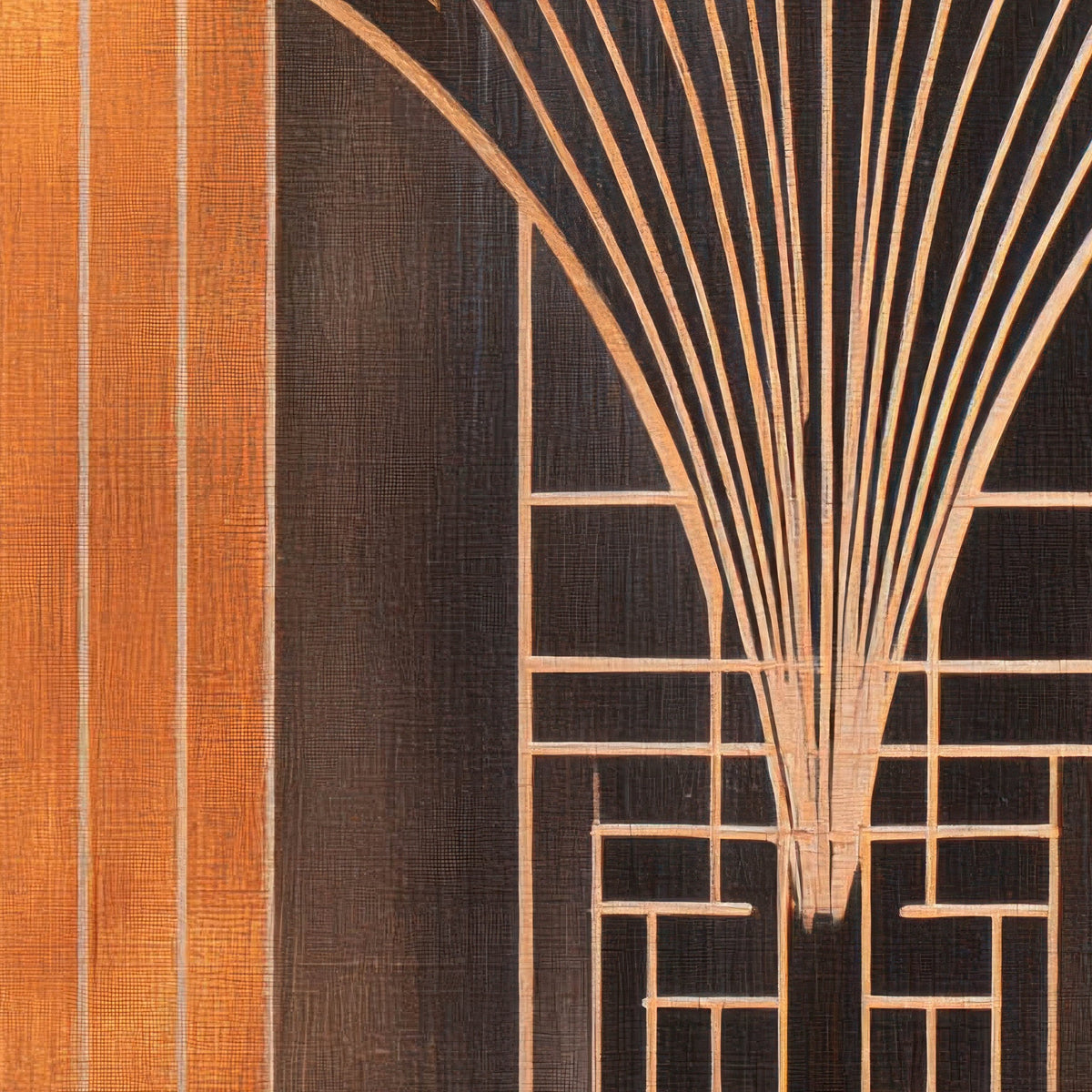 Bronze Arch Pattern – Art Deco Wall Art