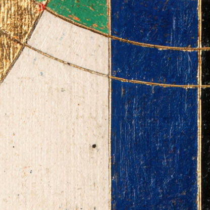 Gold and Black Deco Orbits close-up detail