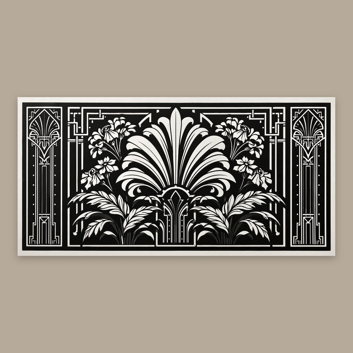 Deco Foliage Panel flat lay