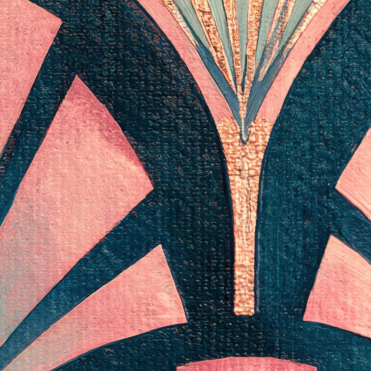 Rose Deco Fan Pattern close-up detail