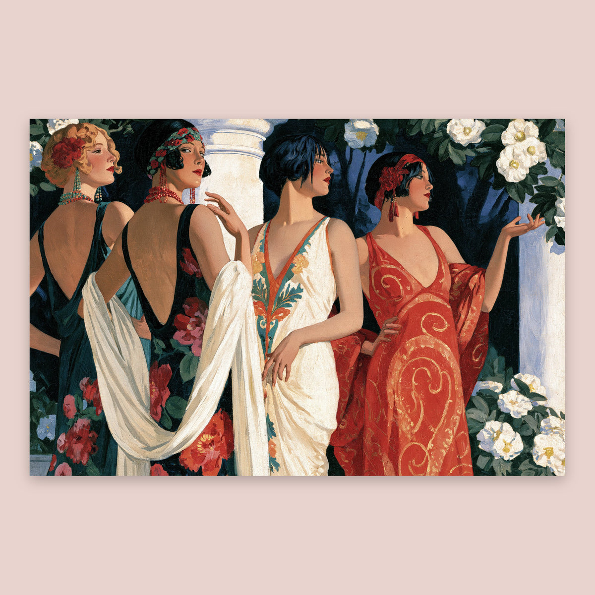 Flappers in the Garden flat lay