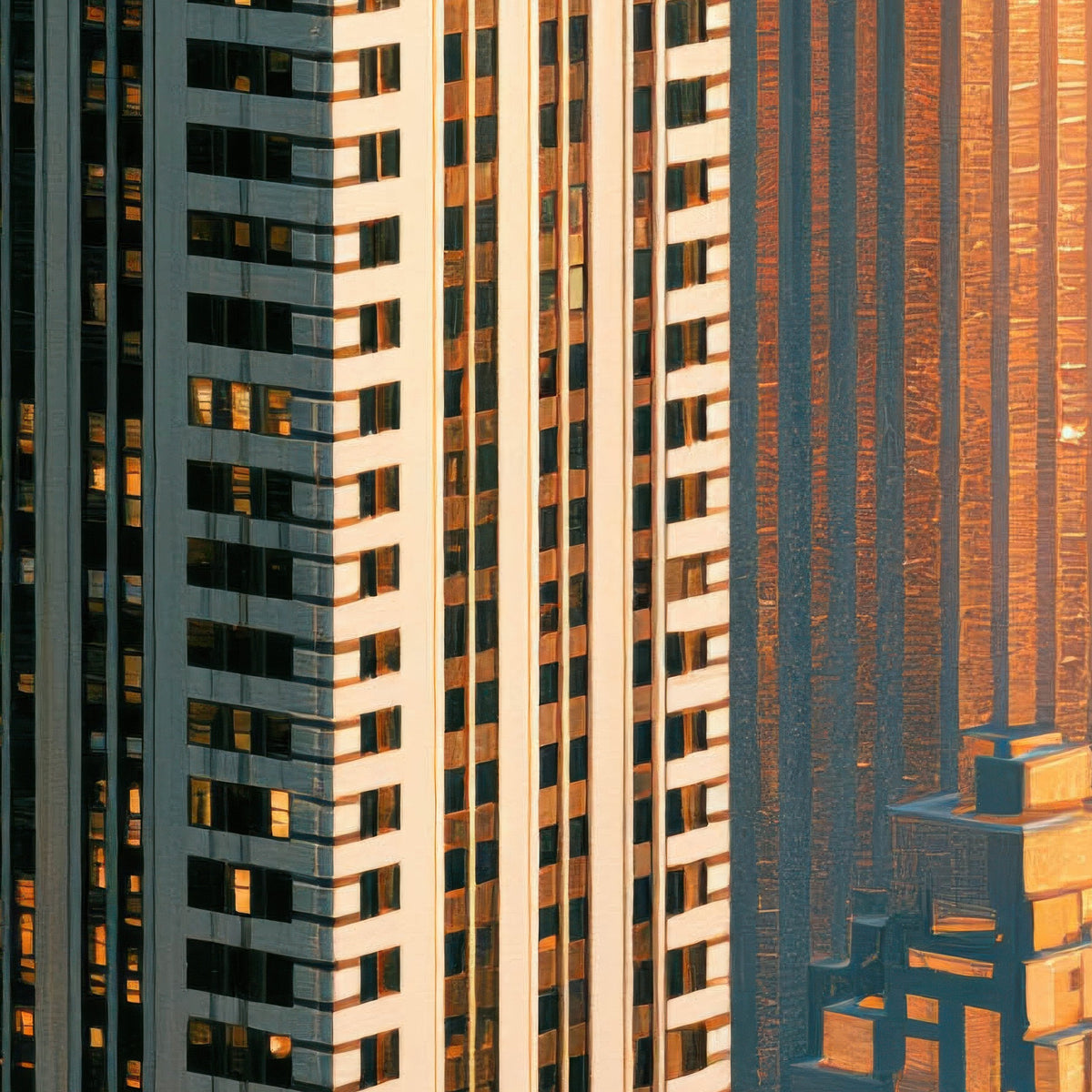 Golden Skyline Spire close-up detail