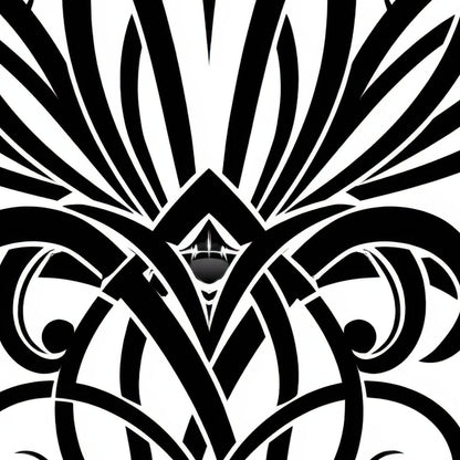 Black Lotus Scrollwork close-up detail