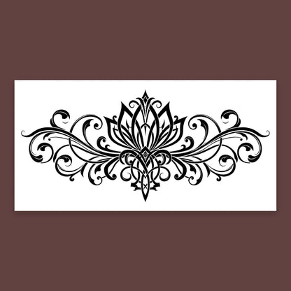 Black Lotus Scrollwork flat lay