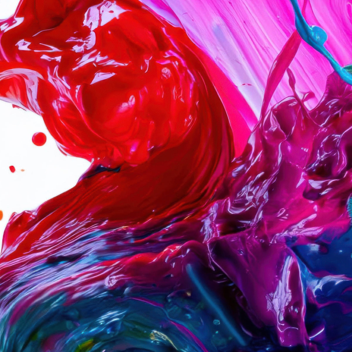 Liquid Rainbow Splash close-up detail