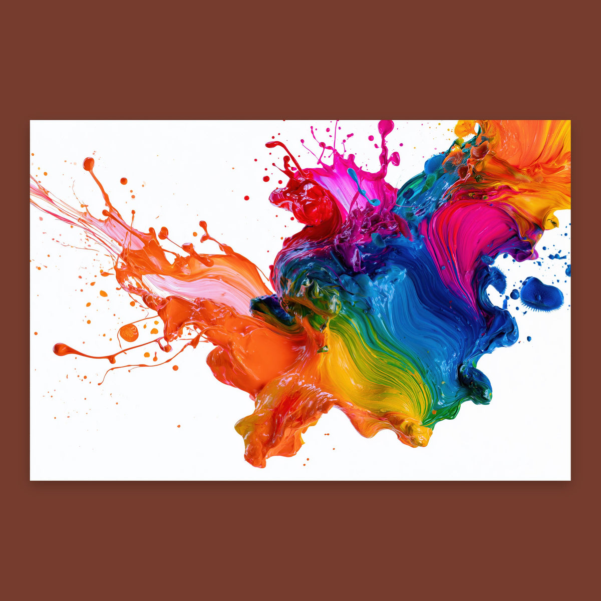 Liquid Rainbow Splash flat lay