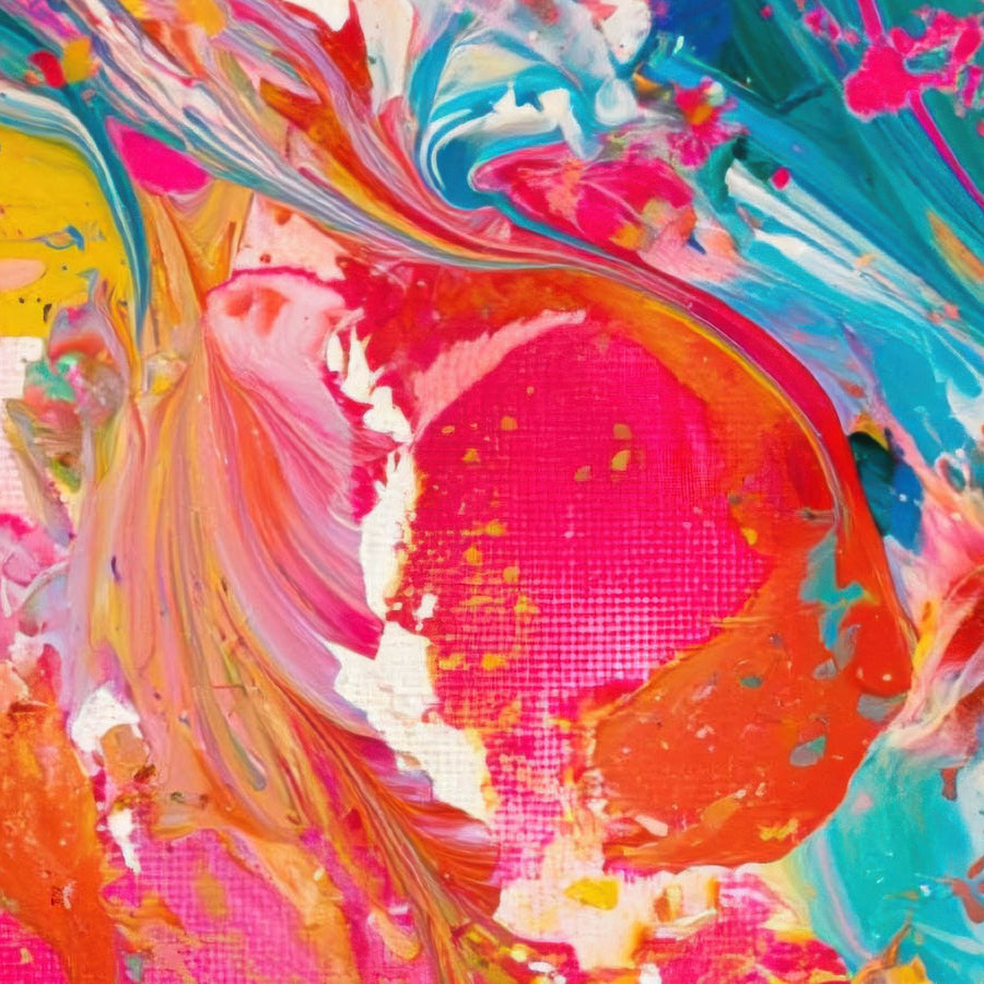 Vibrant Color Swirl – Dopamine Wall Art