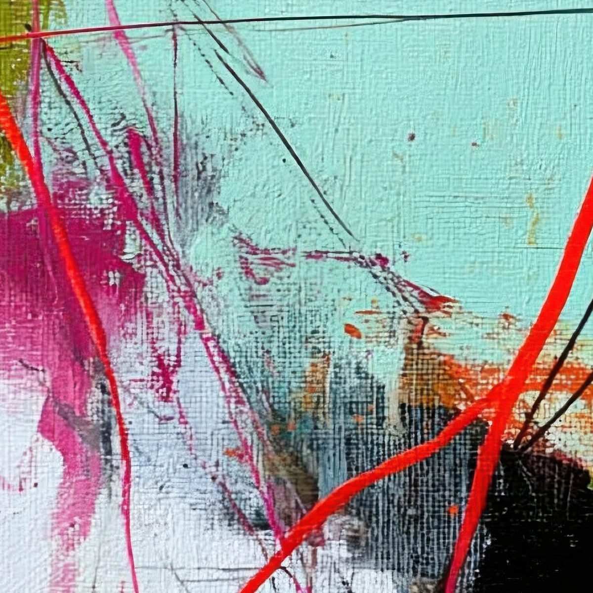 Pastel Abstract Collage close-up detail