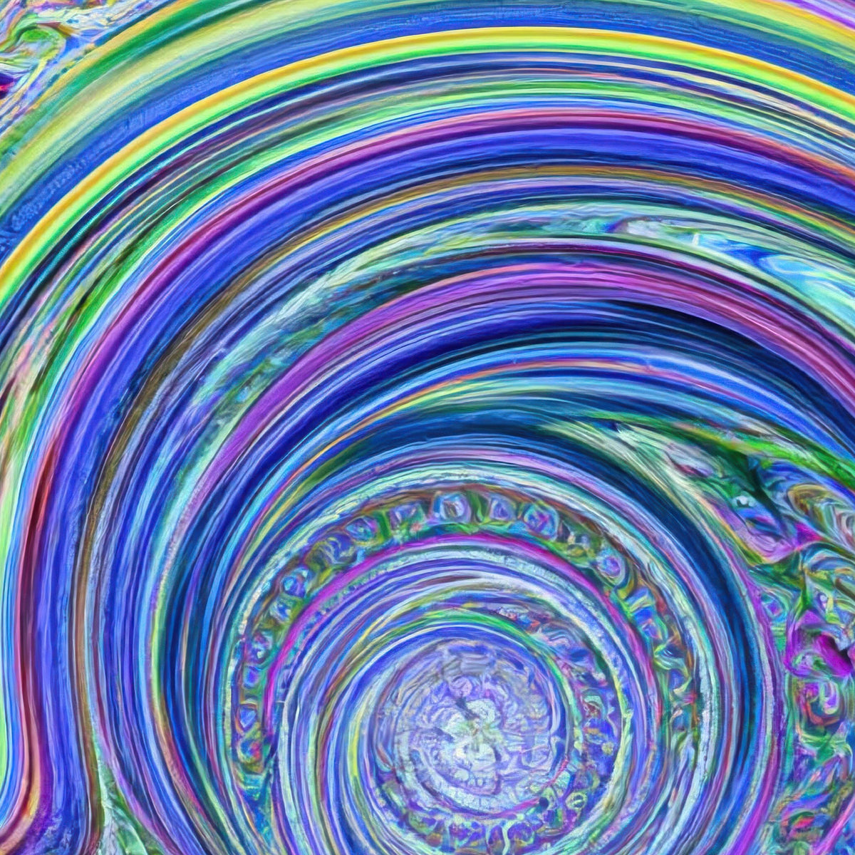 Psychedelic Spiral Vortex close-up detail