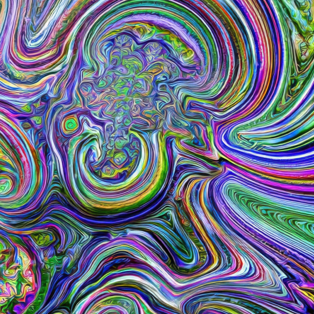 Psychedelic Storm Spiral – Psychedelic Wall Art