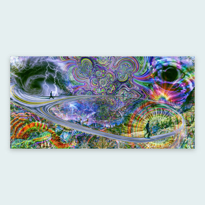 Psychedelic Storm Spiral flat lay