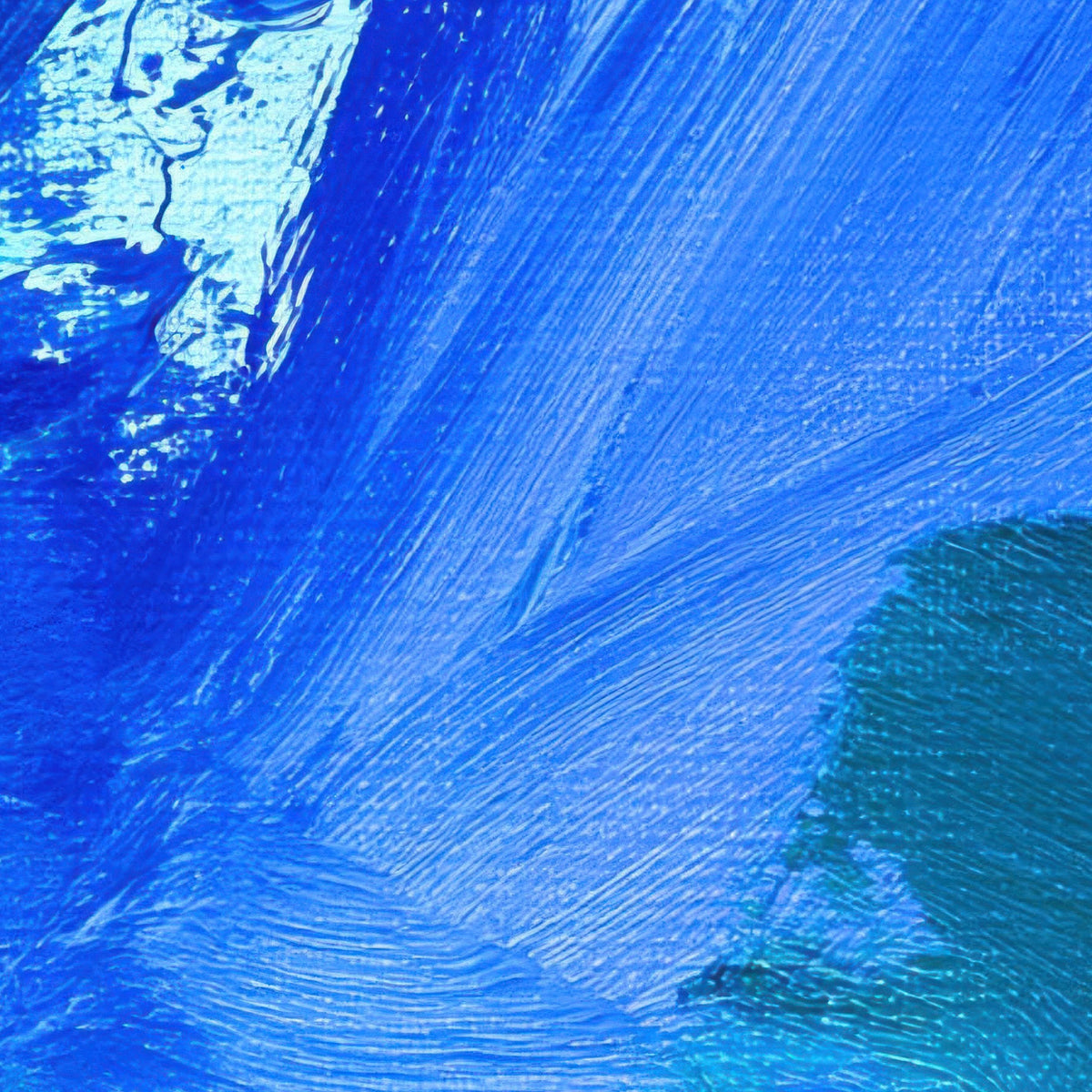 Cobalt Brushstroke Abstract close-up detail