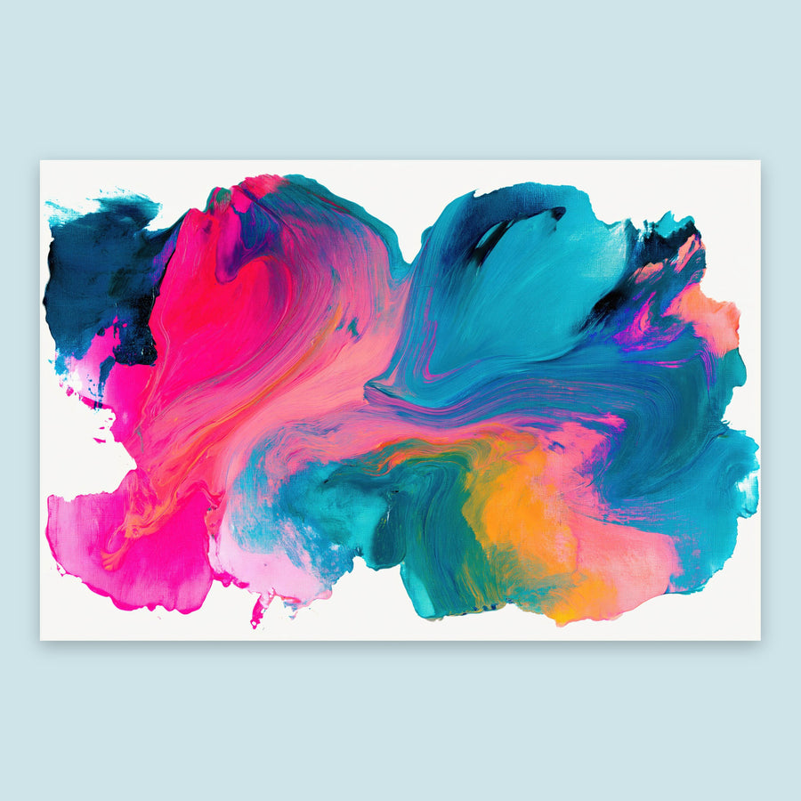 Vivid Color Bloom – Dopamine Wall Art