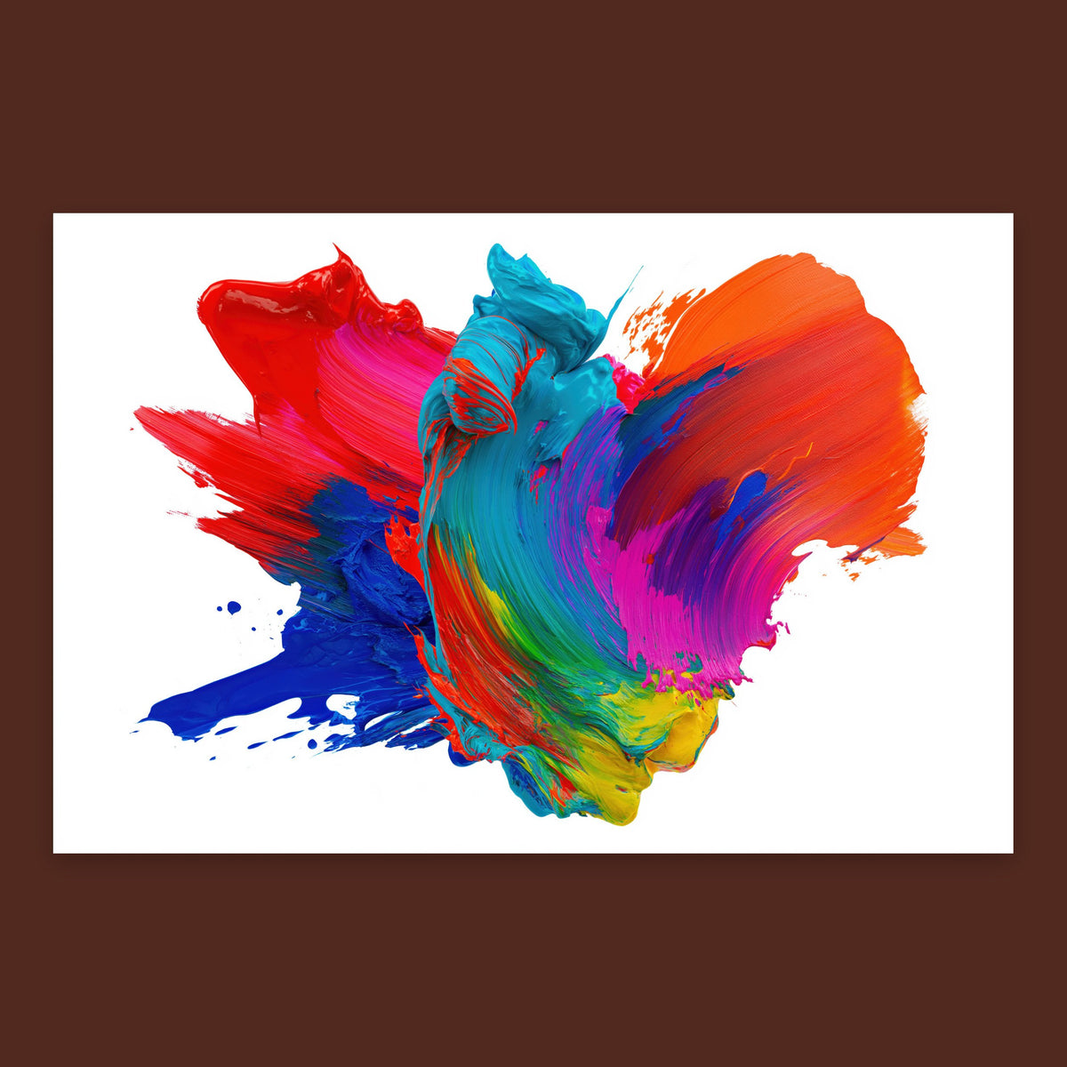 Rainbow Splash Burst flat lay