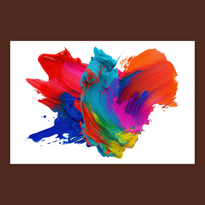 Rainbow Splash Burst flat lay