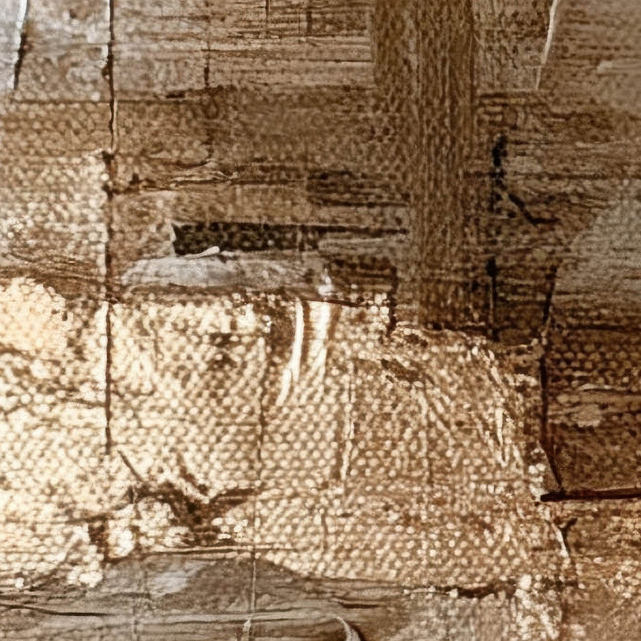 Gold and Copper Column Abstract – Earthy Abstract Wall Art