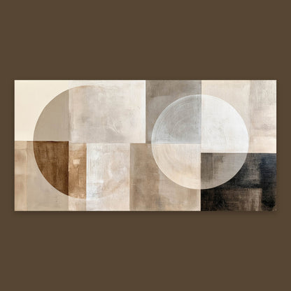 Earthy Geometric Blocks flat lay