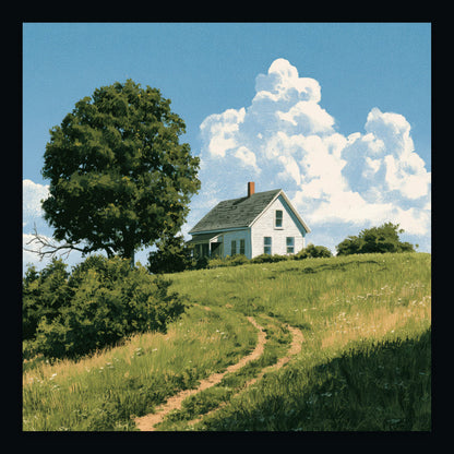 Summer Hilltop Farmhouse flat lay