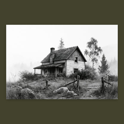 Foggy Farmhouse Cabin flat lay