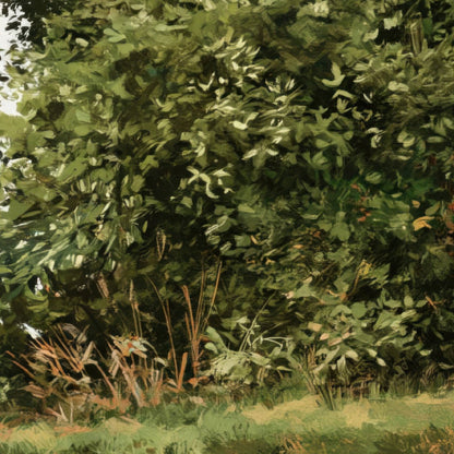 Farmhouse Watercolor Illustration close-up detail
