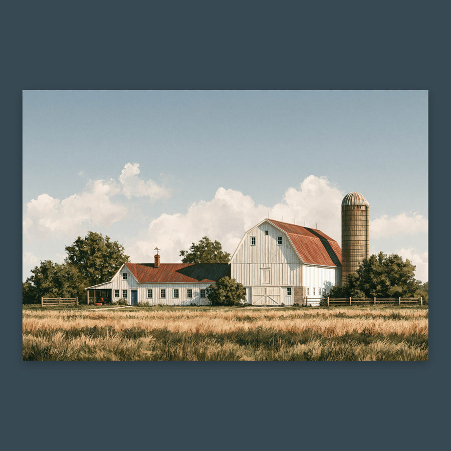 Golden Barnyard – Farmhouse Wall Art