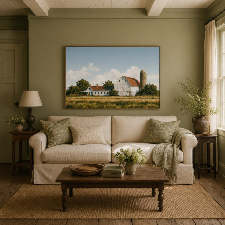 Golden Barnyard – Farmhouse Wall Art