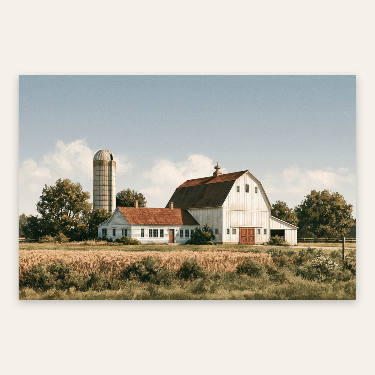 Amber Grain Silo flat lay