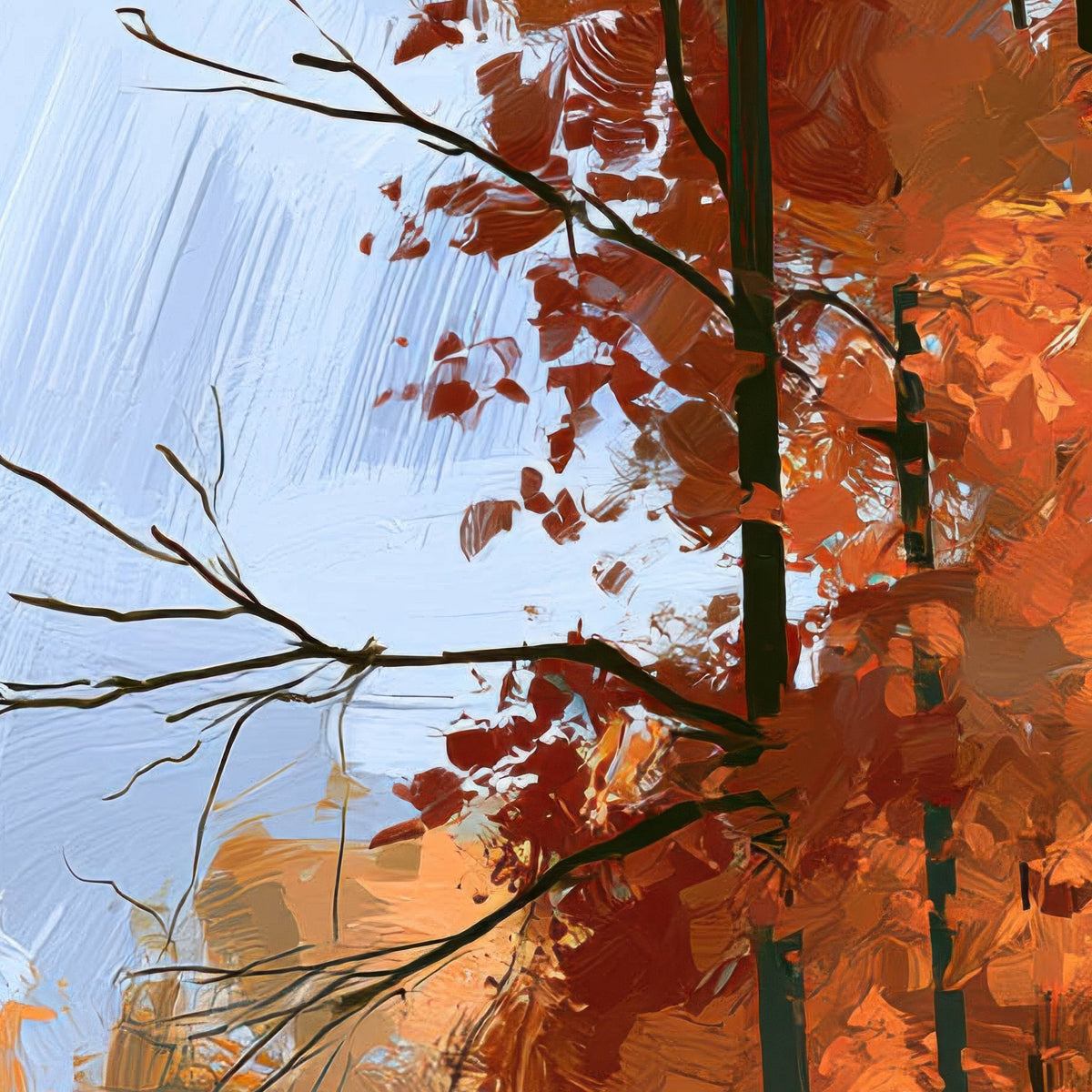Autumn Forest Path close-up detail