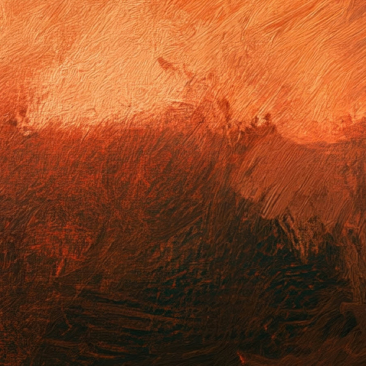 Fiery Sky Abstract close-up detail