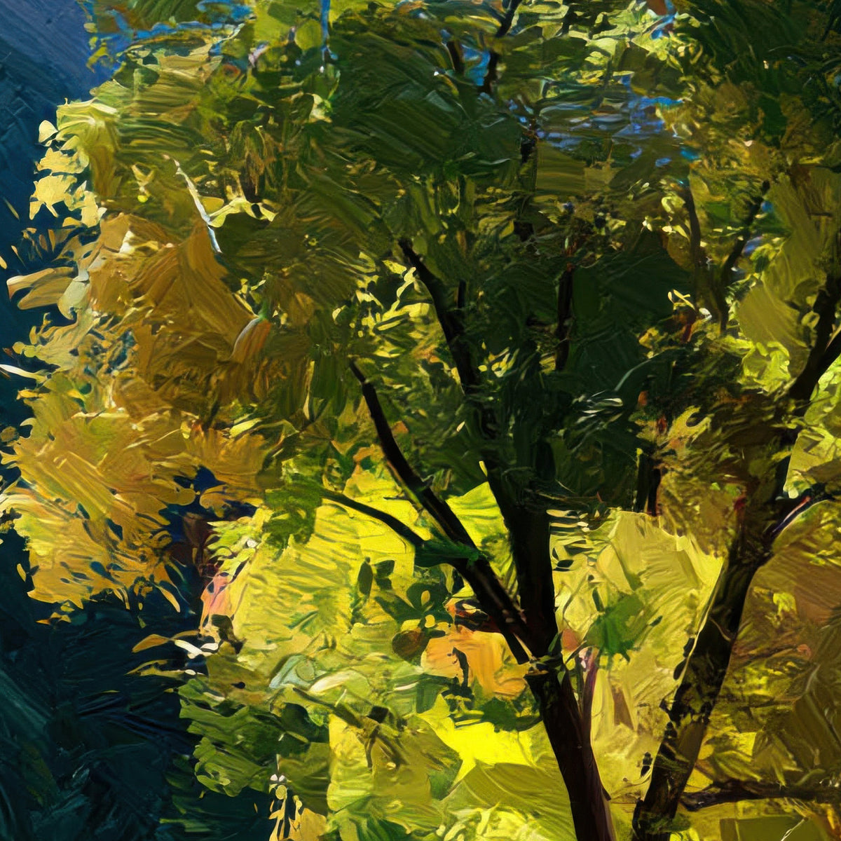 Mountain Valley Landscape – Impressionist Wall Art