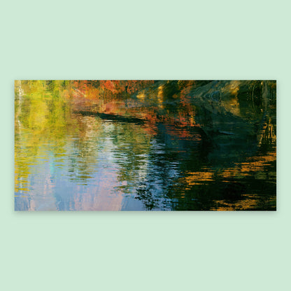 Golden Autumn Reflections flat lay