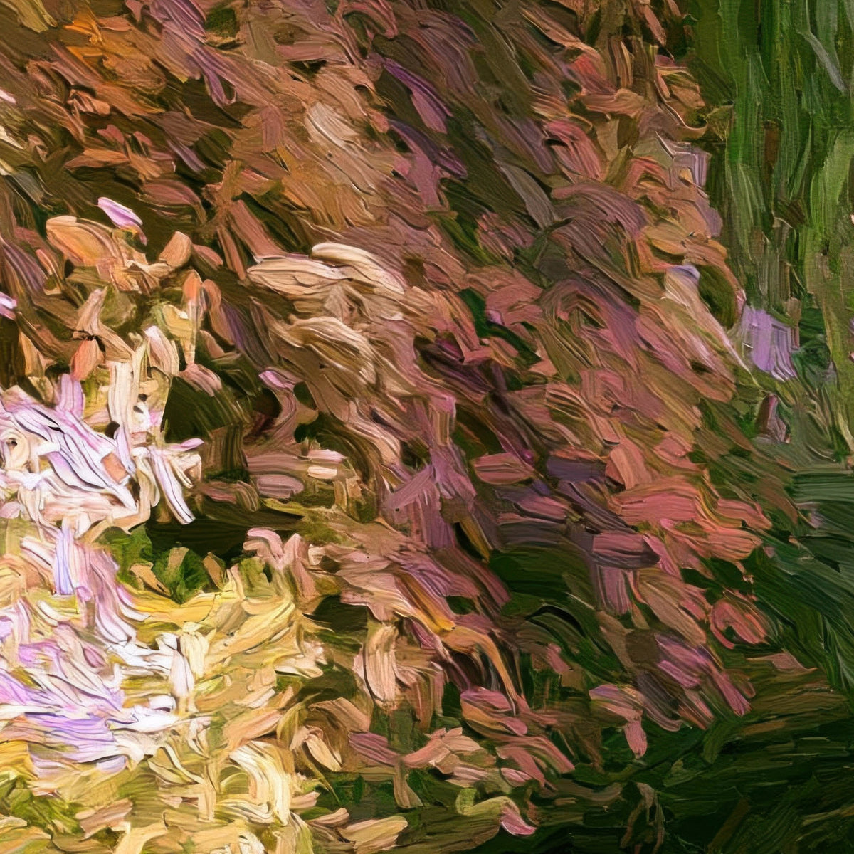 Weeping Willow Garden close-up detail