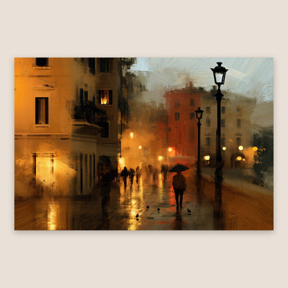 Evening Street Lamps flat lay