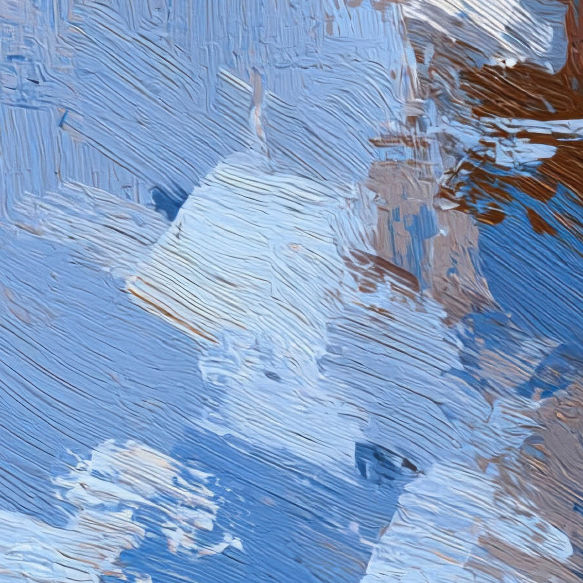 Blue Crowd Impression – Impressionist Wall Art