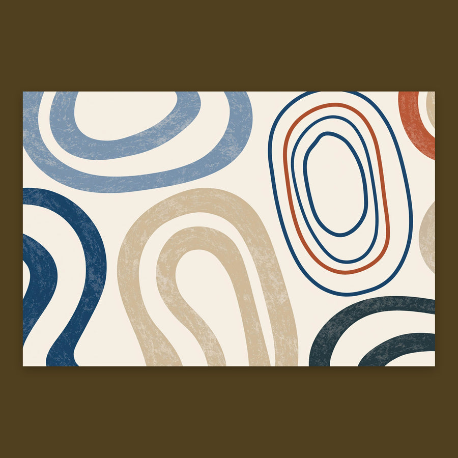 Geometric Loops Abstract – Japandi Wall Art