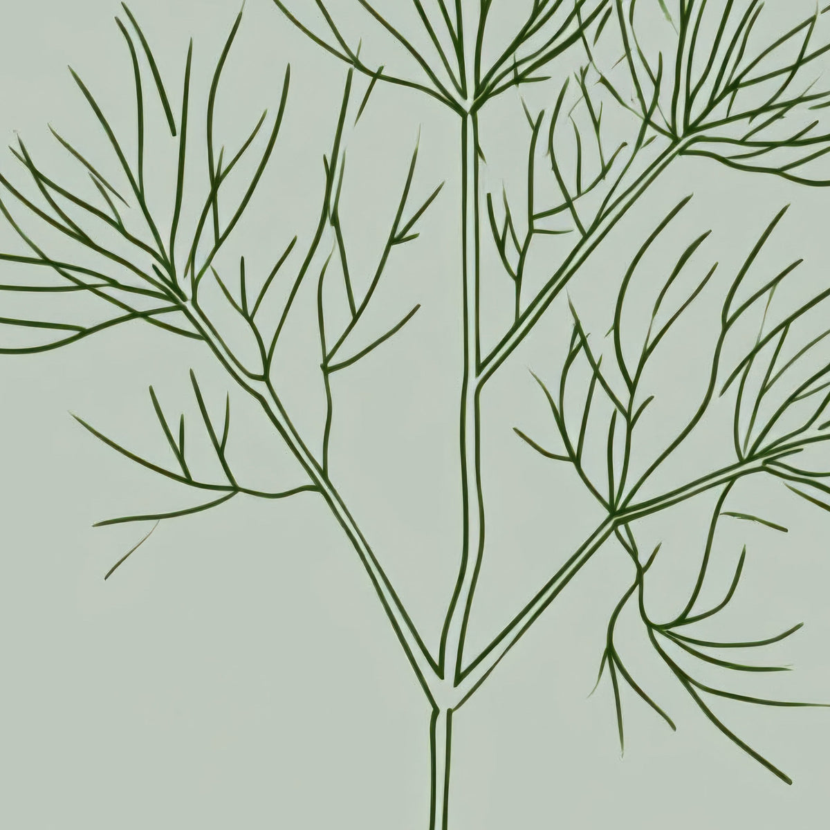 Sage and Clay Botanical Panel close-up detail