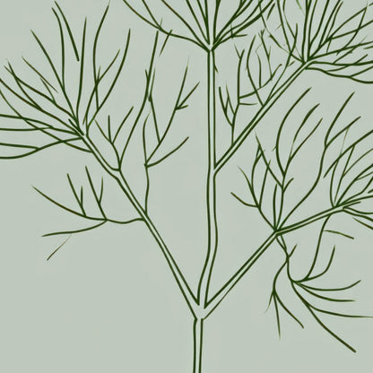 Sage and Clay Botanical Panel close-up detail
