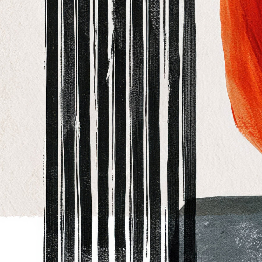 Bold Shapes in Terracotta – Japandi Wall Art