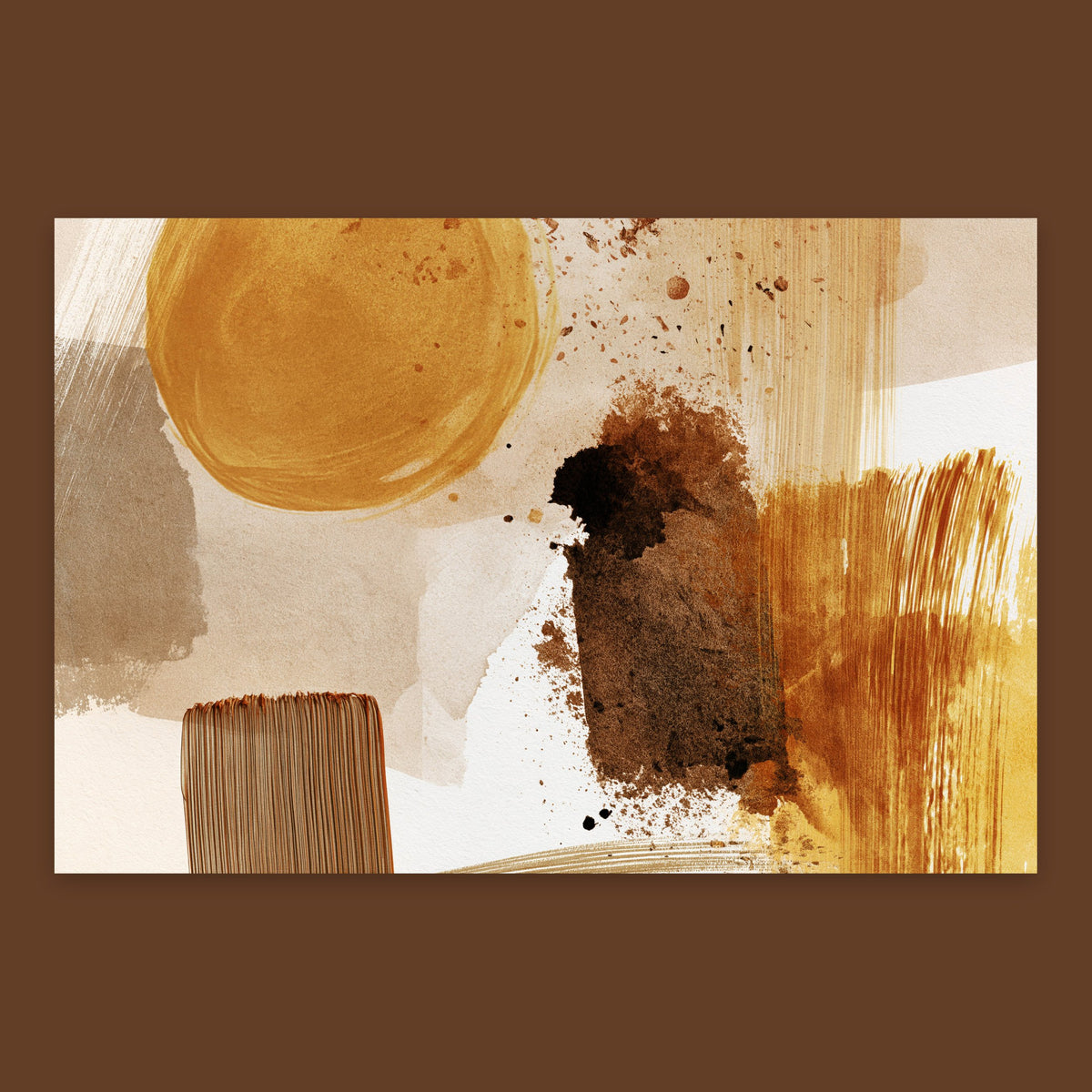Golden Sun Abstract flat lay