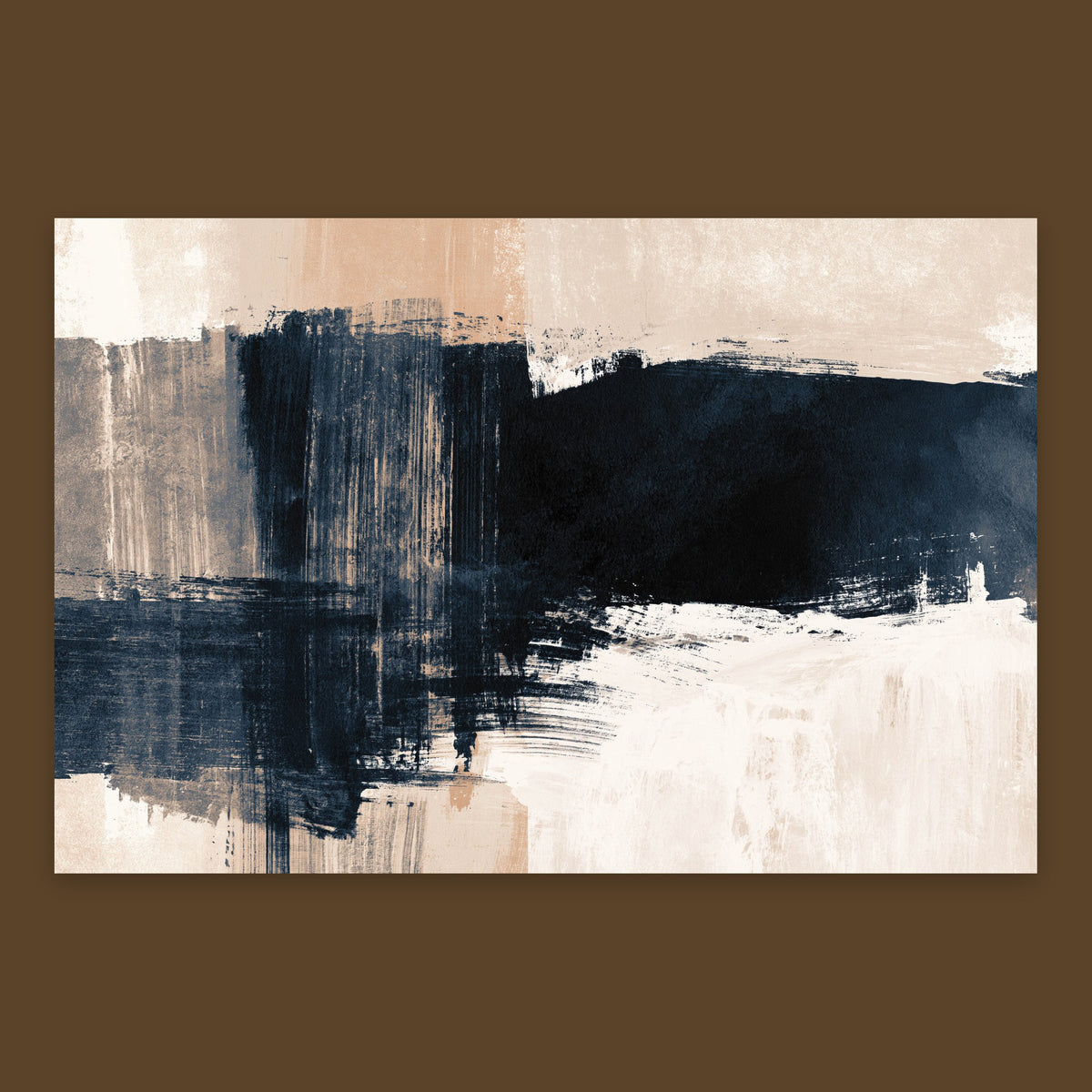 Indigo Brushstroke Horizon flat lay