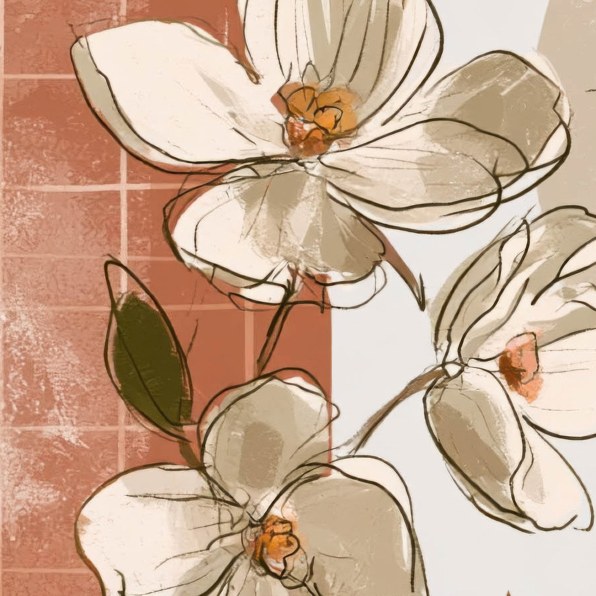 Botanical Vase Collection close-up detail
