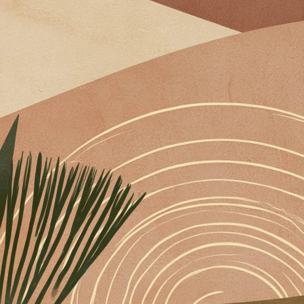Terracotta Desert Waves – Landscape Wall Art