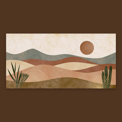 Terracotta Desert Waves flat lay