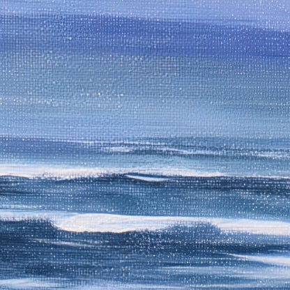 Coastal Waves at Dusk close-up detail
