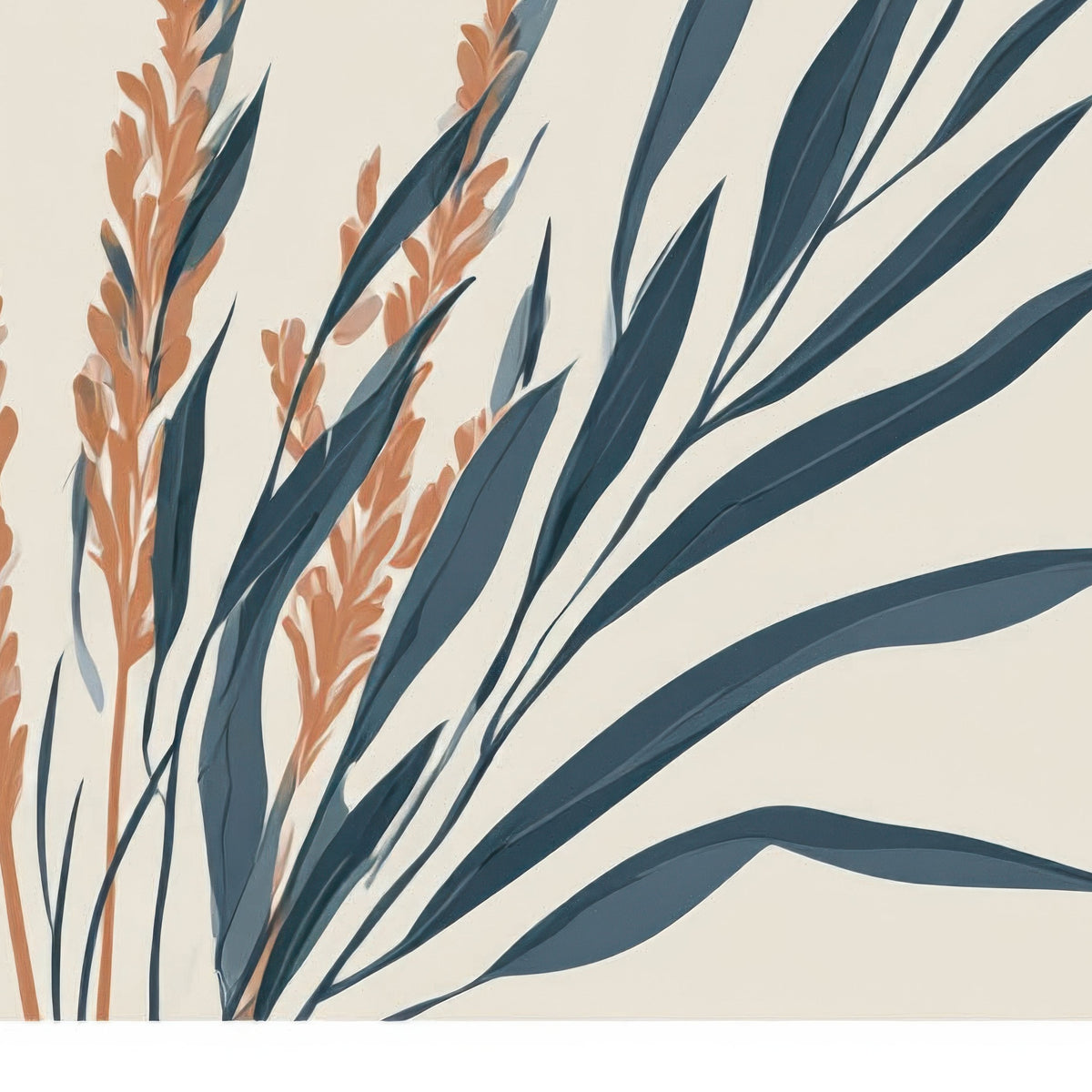 Botanical Grass Grid close-up detail