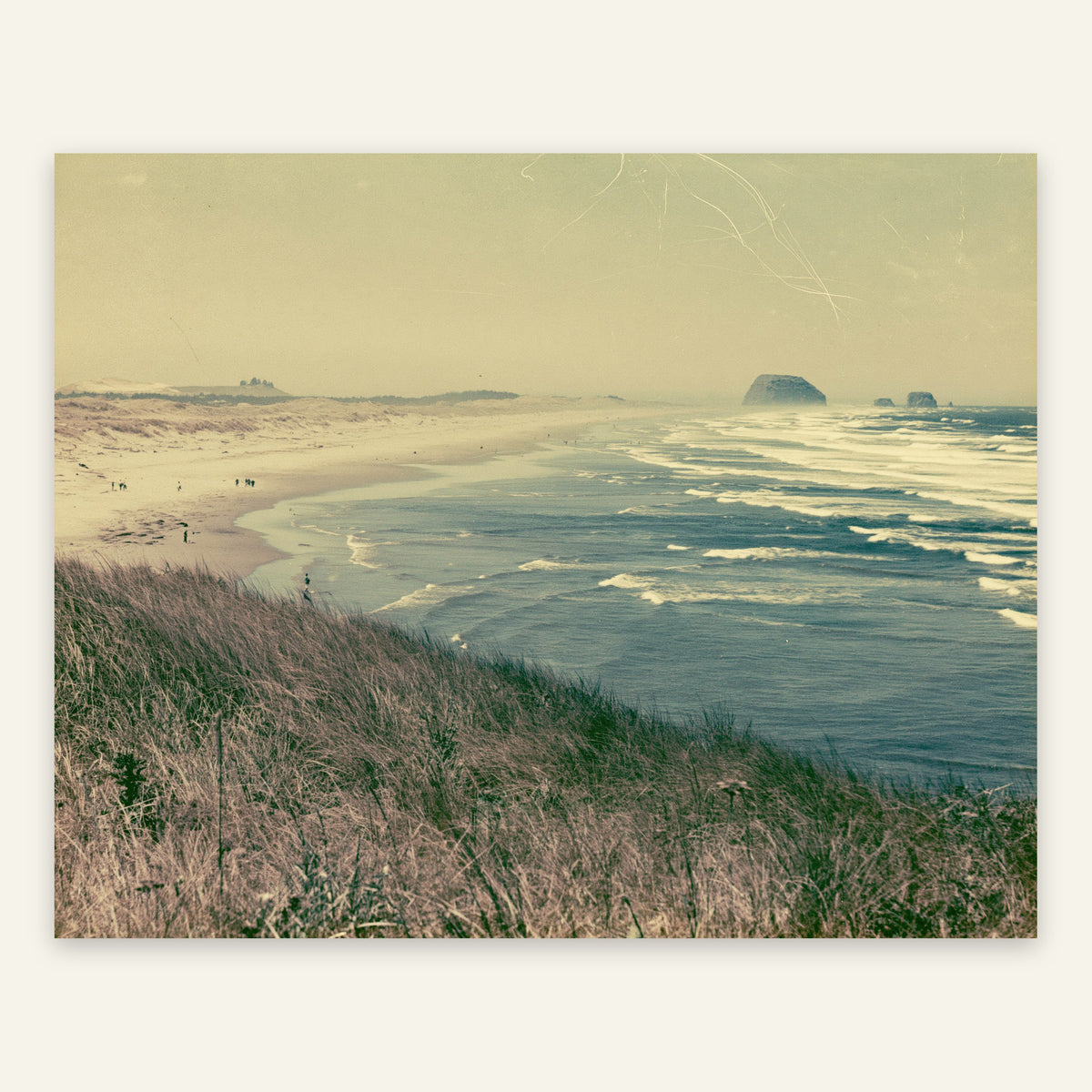 Vintage Sea Stack Coastline flat lay